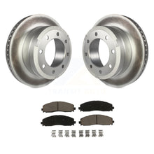 Charger l&#39;image dans la galerie, Rear Coated Disc Brake Rotor And Ceramic Pad Kit For Ford F-250 Super Duty F-350