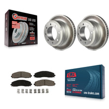 Load image into Gallery viewer, Rear Coated Disc Brake Rotor And Ceramic Pad Kit For Ford F-250 Super Duty F-350