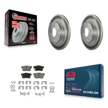 Charger l'image dans la galerie, Rear Coated Disc Brake Rotors And Ceramic Pads Kit For Honda Civic Acura ILX CSX