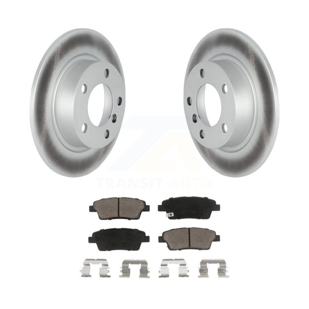 Rear Coated Disc Brake Rotors Ceramic Pad Kit For Mini Cooper Countryman Paceman