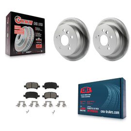 Rear Coated Disc Brake Rotors And Ceramic Pad Kit For Toyota Camry Avalon Solara
