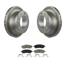 Load image into Gallery viewer, Rear Coat Brake Rotors Ceramic Pad Kit For Ford F-250 Super Duty F-350 Excursion