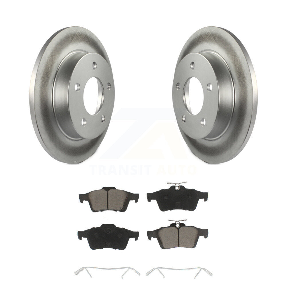 Kit de rotors de frein à disque à revêtement arrière et de plaquettes en céramique pour Mazda 3 Sport 