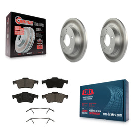 [Rear] 2004-2005 Mazda 3 2.0L Premium Coated Rotors & Ceramic Pads Brake Kit For Max Braking