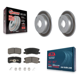 Rear Coated Disc Brake Rotor And Ceramic Pad Kit For Mitsubishi Lancer Outlander