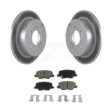 Load image into Gallery viewer, Rear Coated Disc Brake Rotors Ceramic Pad Kit For 2013 Mitsubishi Outlander 3.0L