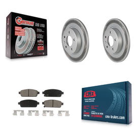 Rear Coat Brake Rotors Ceramic Pad Kit For Chevrolet Cruze Buick Verano Volt ELR
