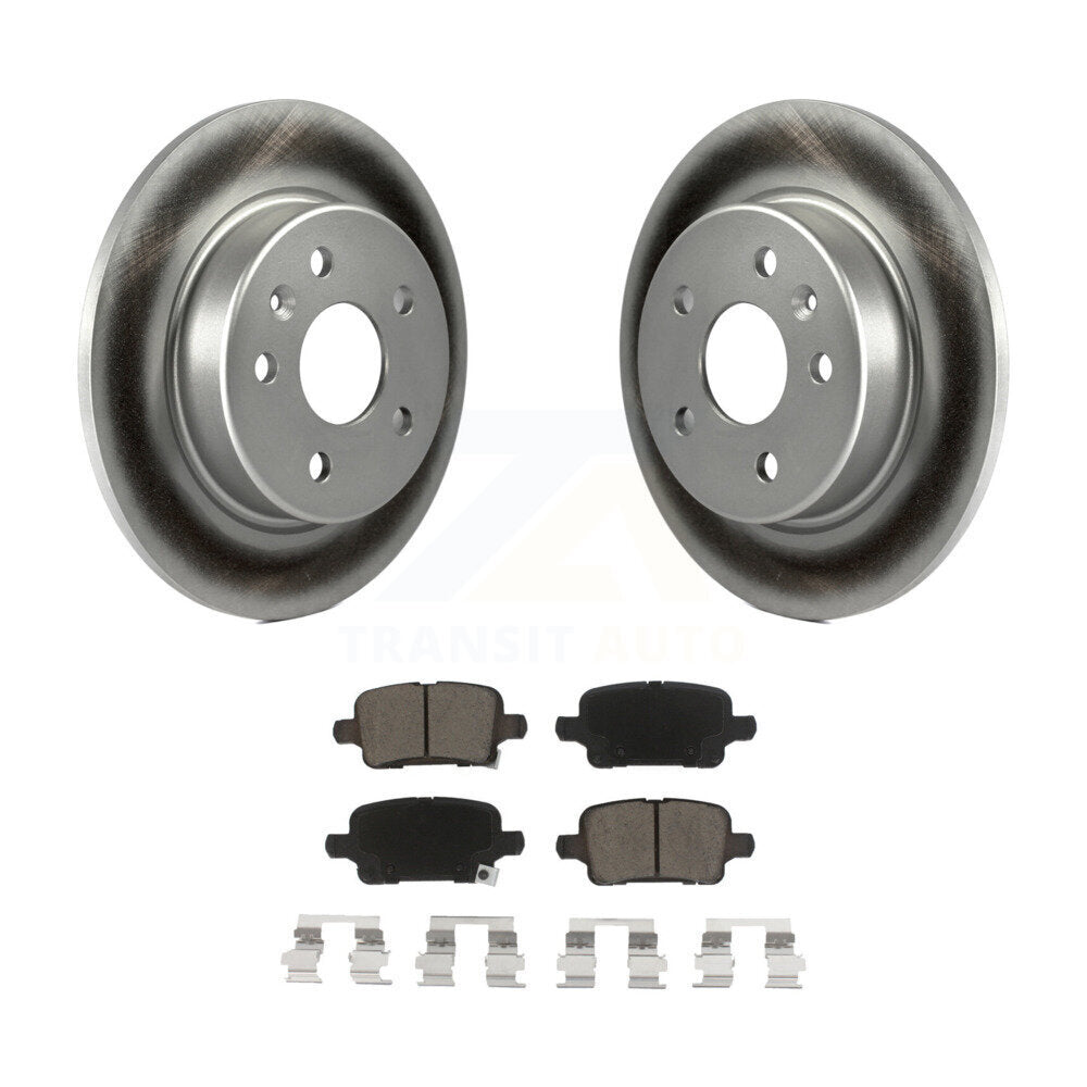 Rear Coat Disc Brake Rotors Ceramic Pad Kit For Chevrolet Cruze Volt Bolt EV EUV