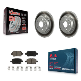 Rear Coat Disc Brake Rotors Ceramic Pad Kit For Chevrolet Cruze Volt Bolt EV EUV