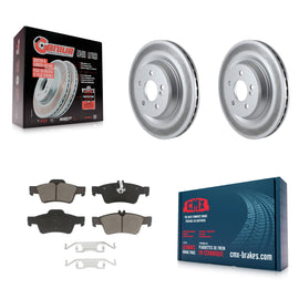 Rear Coated Brake Rotors Ceramic Pad Kit For Mercedes-Benz S550 SL550 CL550 S600