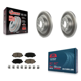 Rear Coated Disc Brake Rotors And Ceramic Pads Kit For Jeep Renegade Fiat 500X