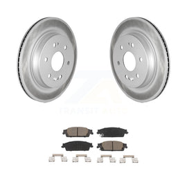 [Rear] 2019 Chevrolet Silverado 1500 LD GMC Premium Coated Rotors & Ceramic Pads Brake Kit For Max Braking
