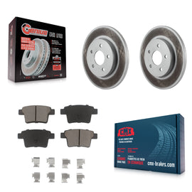 [Rear] 2006-2008 Jaguar X-Type Premium Coated Rotors & Ceramic Pads Brake Kit For Max Braking