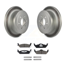 Charger l&#39;image dans la galerie, Rear Coated Disc Brake Rotors And Ceramic Pads Kit For 2003-2004 Dodge Dakota