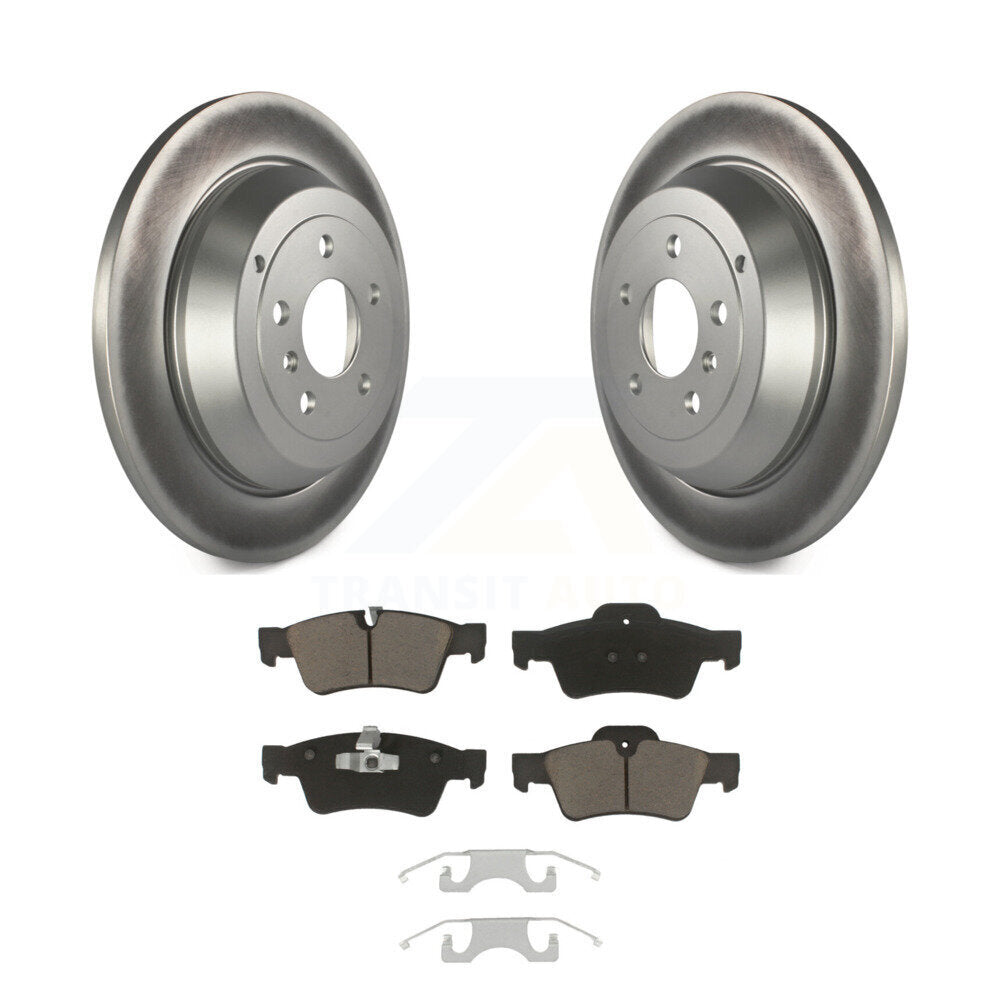 Rear Coated Brake Rotor Ceramic Pad Kit For Mercedes-Benz ML350 R350 ML500 ML320