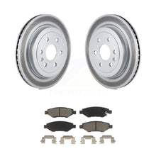 Charger l&#39;image dans la galerie, Rear Coated Disc Brake Rotors And Ceramic Pads Kit For Cadillac SRX Saab 9-4X