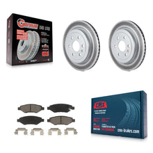 Load image into Gallery viewer, Rear Coated Disc Brake Rotors And Ceramic Pads Kit For Cadillac SRX Saab 9-4X
