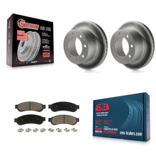 Load image into Gallery viewer, Rear Coated Disc Brake Rotor And Ceramic Pad Kit For Ford F-250 Super Duty F-350