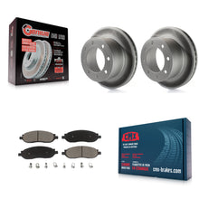 Load image into Gallery viewer, Rear Coat Brake Rotors Ceramic Pad Kit For 2005-2007 Ford F-250 Super Duty F-350