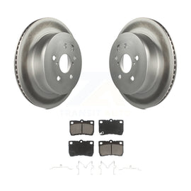 Rear Coated Brake Rotors Ceramic Pad Kit For Lexus IS250 GS350 IS350 GS300 GS430