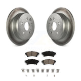 Rear Coated Disc Brake Rotors And Ceramic Pads Kit For Lexus IS250