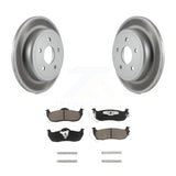 Rear Coated Disc Brake Rotor & Ceramic Pad Kit For Jeep Grand Cherokee Commander