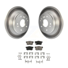 Charger l&#39;image dans la galerie, Rear Coated Disc Brake Rotors And Ceramic Pads Kit For Acura TL Honda Element