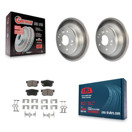 Rear Coated Disc Brake Rotors And Ceramic Pads Kit For Acura TL Honda Element