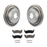 Rear Coated Disc Brake Rotor & Ceramic Pad Kit For Ford Ranger Mazda B2300 B4000