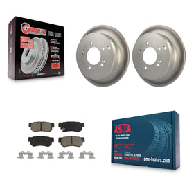 Rear Coated Brake Rotor Ceramic Pad Kit For Hyundai Santa Fe Kia Sportage Tucson