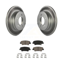 Load image into Gallery viewer, Rear Coated Disc Brake Rotor Ceramic Pad Kit For Hyundai Sonata Kia Optima Azera