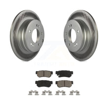 Charger l&#39;image dans la galerie, Rear Coated Disc Brake Rotors And Ceramic Pads Kit For Hyundai Sonata 3.3L