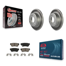 Load image into Gallery viewer, Rear Coated Disc Brake Rotors And Ceramic Pads Kit For Hyundai Sonata 3.3L