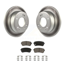Rear Coated Brake Rotors Ceramic Pad Kit For Hyundai Elantra Tucson Kia Sportage