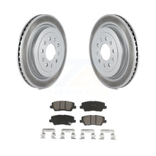 Load image into Gallery viewer, Rear Coated Disc Brake Rotors And Ceramic Pads Kit For Cadillac ATS