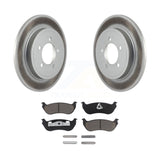 Rear Coat Disc Brake Rotor Ceramic Pad Kit For Ford Explorer Mercury Mountaineer