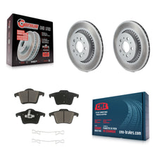Charger l'image dans la galerie, [Rear] 2003-2014 Volvo XC90 Premium Coated Rotors &amp; Ceramic Pads Brake Kit For Max Braking