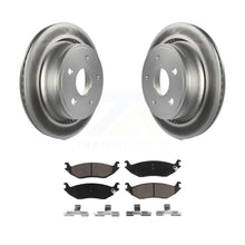 Load image into Gallery viewer, Rear Coated Disc Brake Rotors And Ceramic Pads Kit For Dodge Ram 1500