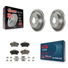 Load image into Gallery viewer, Rear Coated Disc Brake Rotors And Ceramic Pads Kit For Ford Mustang