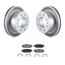 Charger l&#39;image dans la galerie, Rear Coated Disc Brake Rotors And Ceramic Pads Kit For Chevrolet Suburban