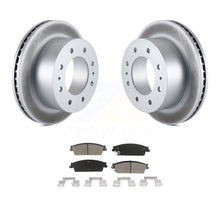 Load image into Gallery viewer, Rear Coated Brake Rotor Ceramic Pad Kit For 2011 Chevrolet Silverado 1500 Hybrid