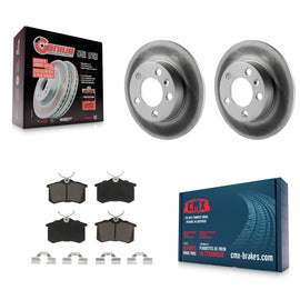 [Rear] 2007-2010 Volkswagen Beetle Premium Coated Rotors & Ceramic Pads Brake Kit For Max Braking