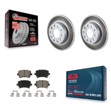Load image into Gallery viewer, Rear Coated Disc Brake Rotor Ceramic Pad Kit For Volkswagen Jetta Rabbit Audi A3