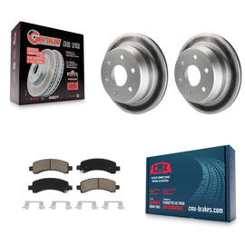 Rear Coat Disc Brake Rotor Ceramic Pad Kit For Chevrolet Suburban 1500 Avalanche