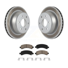 Charger l&#39;image dans la galerie, Rear Coated Brake Rotor Ceramic Pad Kit For Chevrolet Tahoe GMC Suburban 1500 XL