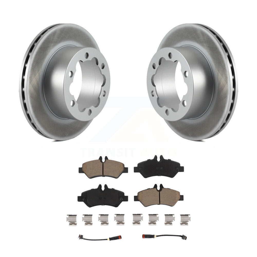 Rear Coated Disc Brake Rotor And Ceramic Pad Kit For Mercedes-Benz Sprinter 3500