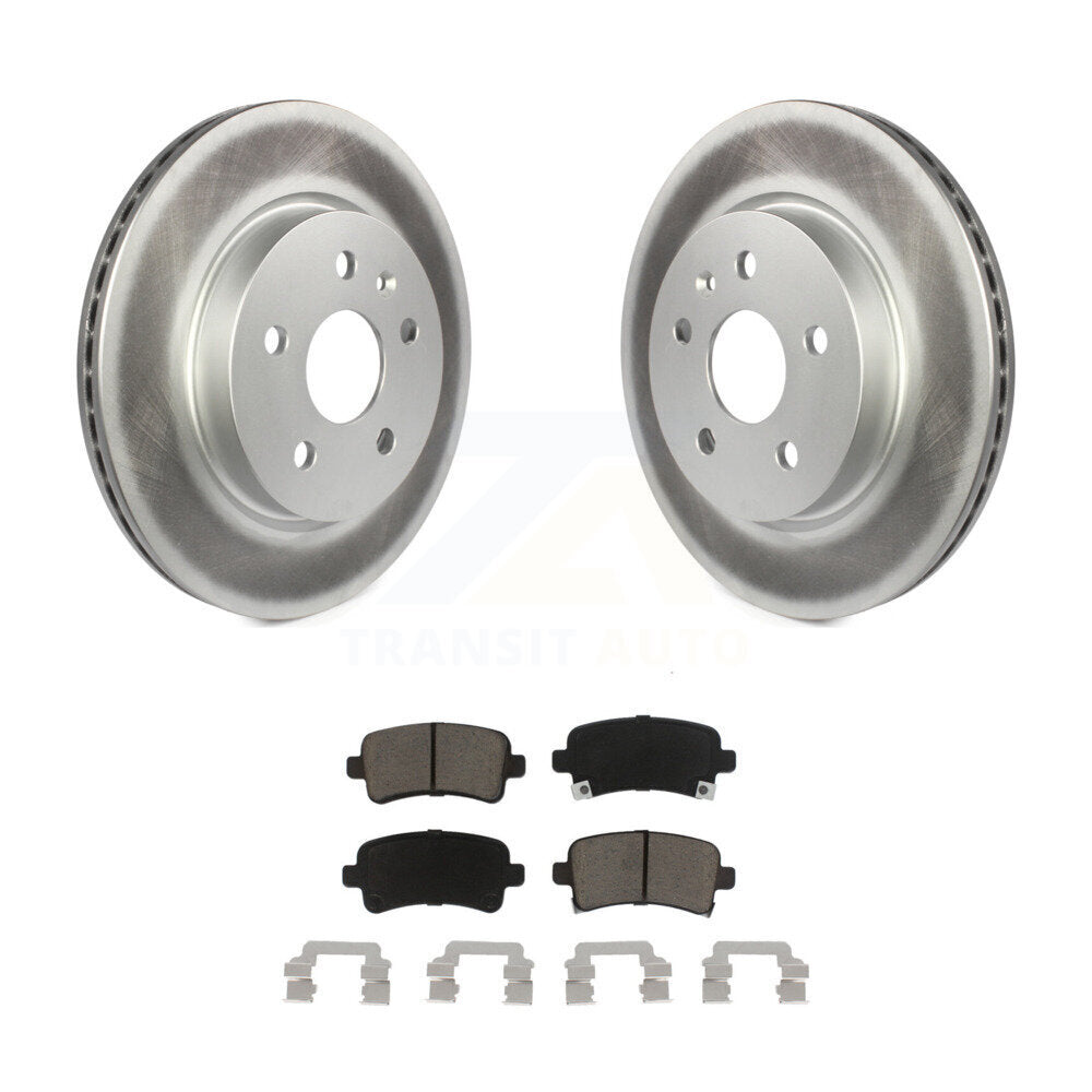 Rear Coat Brake Rotor Ceramic Pad Kit For Chevrolet Malibu Buick Impala LaCrosse