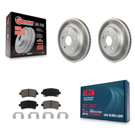 Rear Coat Brake Rotor Ceramic Pad Kit For Chevrolet Malibu Buick Impala LaCrosse