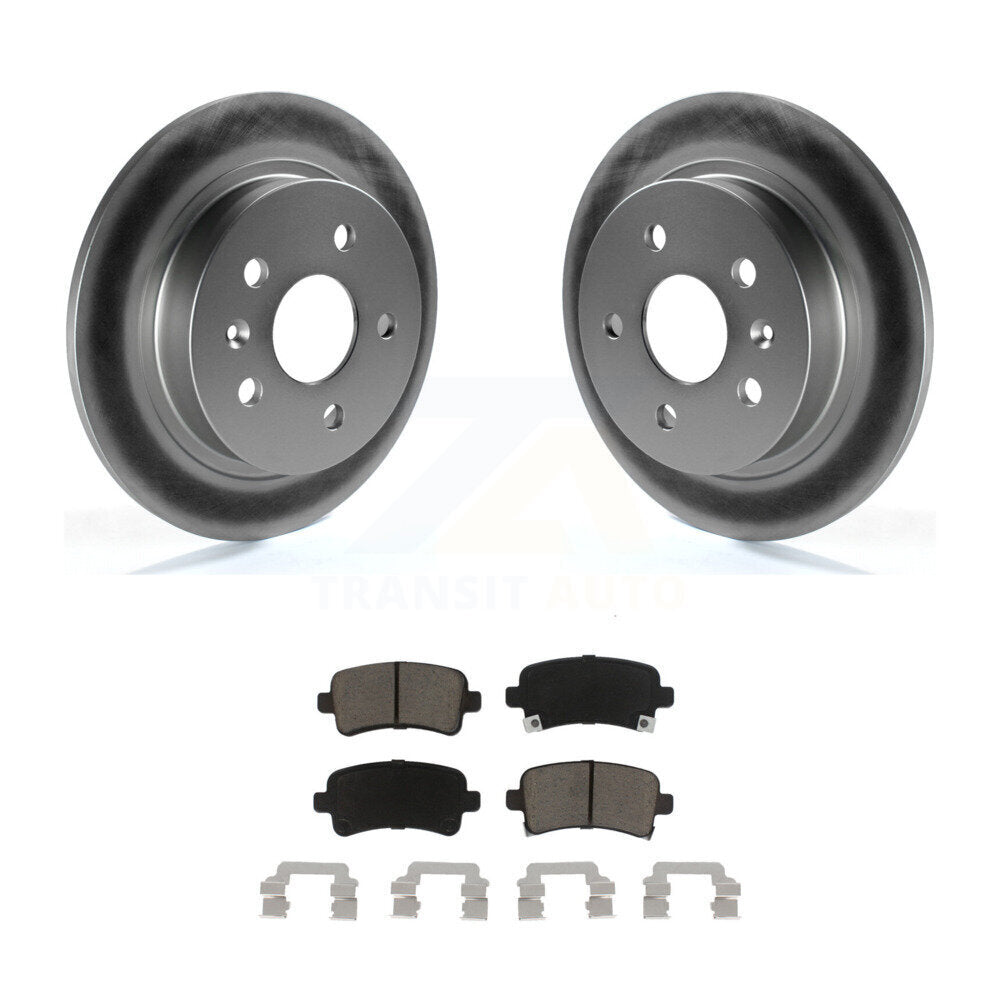 Rear Coat Brake Rotors Ceramic Pad Kit For Chevrolet Malibu Buick LaCrosse Regal