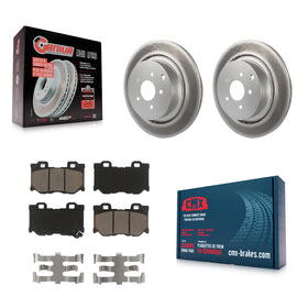 Rear Coat Brake Rotor Ceramic Pad Kit For INFINITI Q50 M37 Q60 Q70 Q70L QX70 M56
